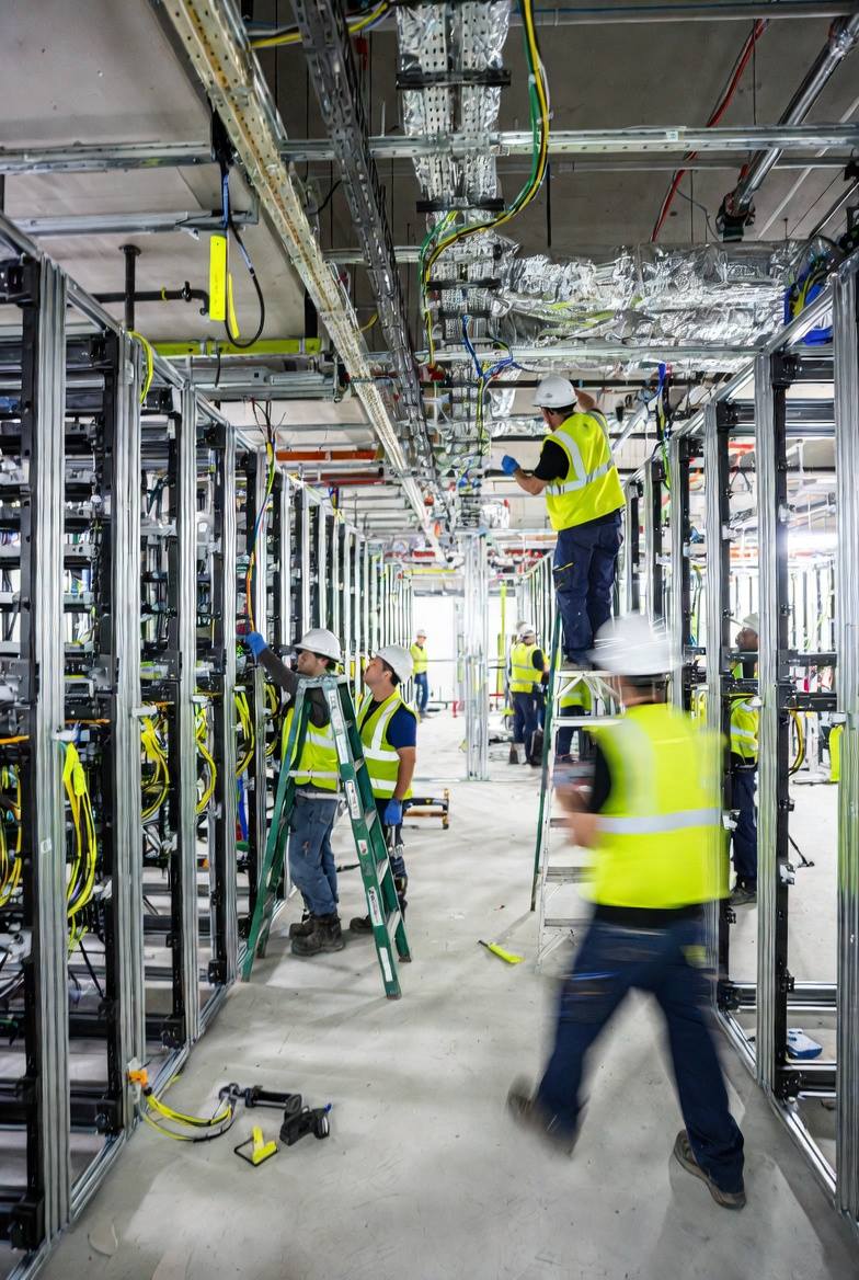 Data hall rack framing for AI compute